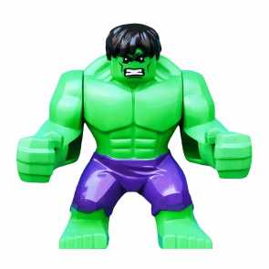 Фигурка Lego Marvel Hulk with Black Hair and Dark Purple Pants Super Heroes sh095 1 Б/У - Retromagaz