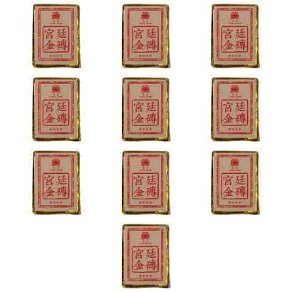 Чай у Міні-Точах Пуэр Don Puer 10 Порций Шу Пуэр Дворцовый 2012 70g - Retromagaz