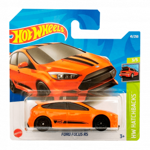 Машинка Базова Hot Wheels Ford Focus RS Hatchbacks 1:64 HCX73 Orange - Retromagaz