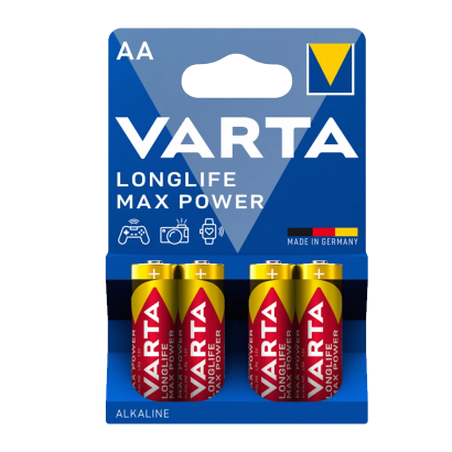 Батарейка Varta AA Bat Alkaline Max Tech 4шт - Retromagaz