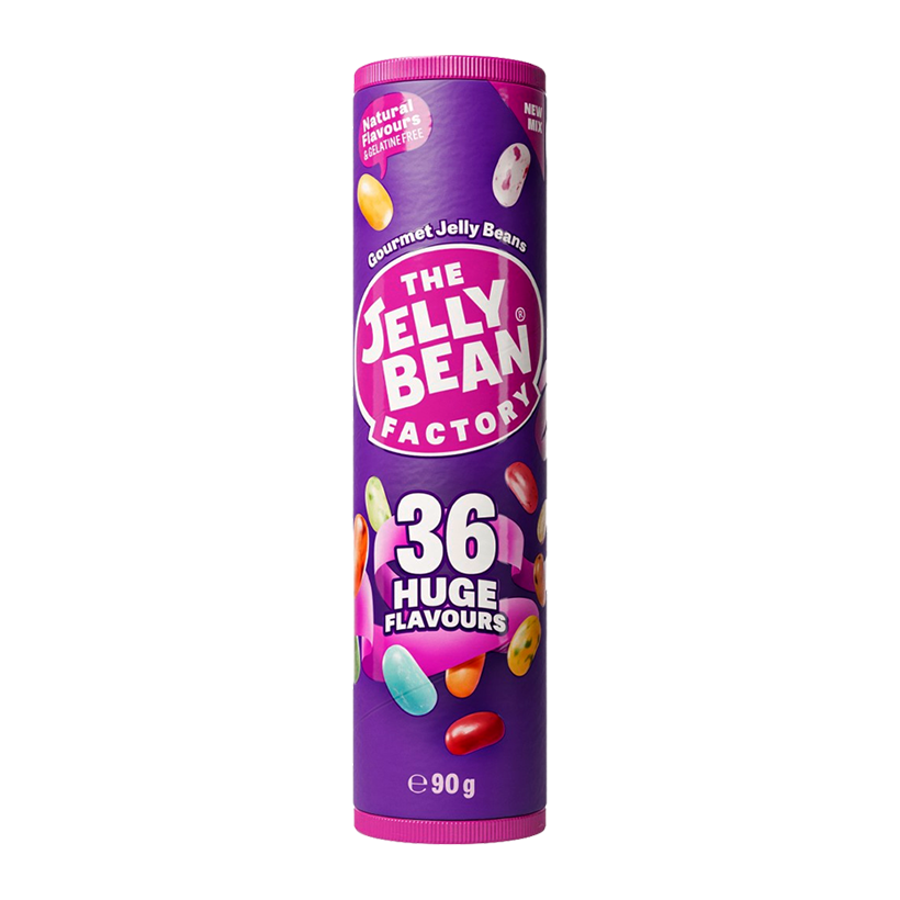 Цукерки The Jelly Bean Factory Factory 36 Huge Flavours 90g - Retromagaz