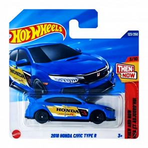 Машинка Базовая Hot Wheels 2018 Honda Civic Type R Then and Now 1:64 JBB77 Blue Машинка Базовая Hot Wheels 2018 Honda Civic Type R Then and Now 1:64 JBB77 Blue - Retromagaz