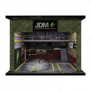 Диорама G-Fans JDM Garage Гараж з Підсвіткою 1:64