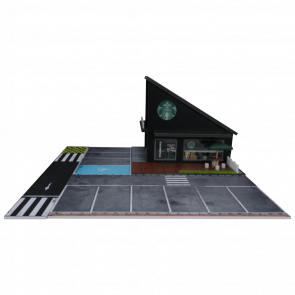 Діорама G-Fans Starbucks Building 1:64 710025 Black - Retromagaz