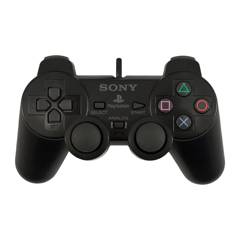 Геймпад Дротовий Sony PlayStation 2 SCPH-10010 DualShock 2 Black 2.5m Б/У - Retromagaz