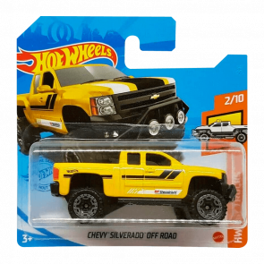 Машинка Базовая Hot Wheels Chevy Silverado Off Road Hot Trucks 1:64 GTC06 Yellow
