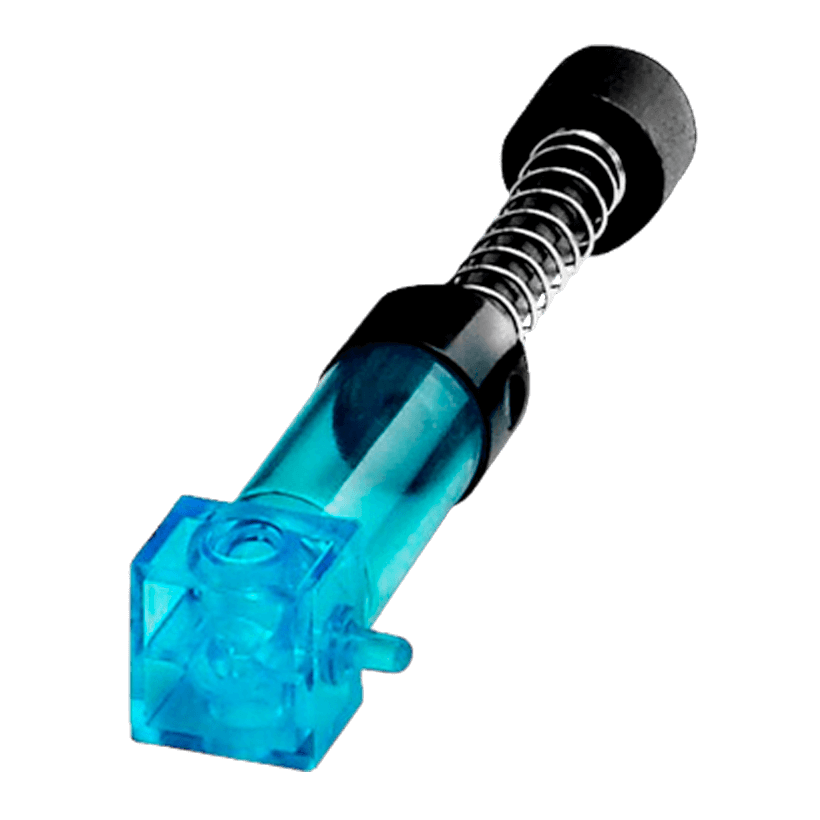 Technic Lego Пневматика Pneumatic Pump Second Version 2797c02 74720 4529341 Trans-Light Blue Б/У - Retromagaz