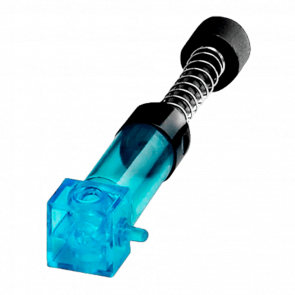 Technic Lego Пневматика Pump Second Version with Black Top 2797c02 4529341 Trans-Light Blue 1шт Б/У