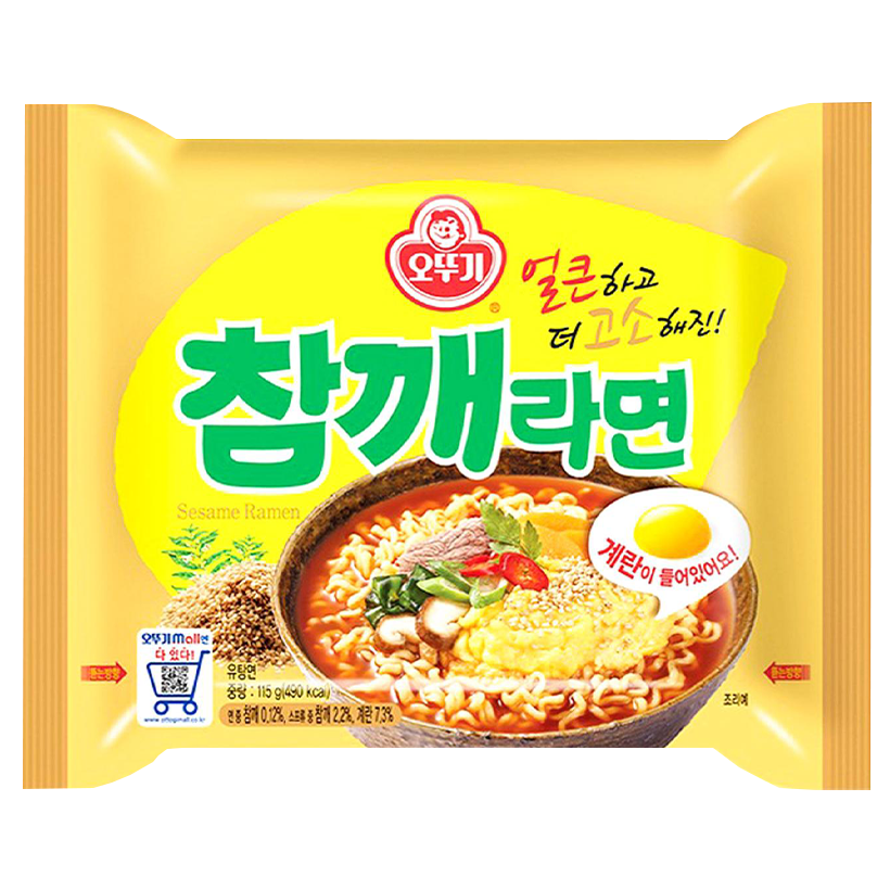 Лапша Ottogi Sesame Рамьон с Кунжутом Средне Острая 115g - Retromagaz