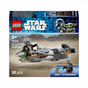 Конструктор Lego Швидкісний Мотоцикл Мандалорця й Ґроґу Star Wars 75436 Новий - Retromagaz
