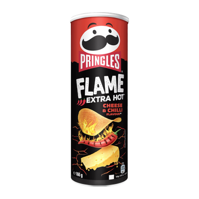 Чіпси Pringles Flame Hot Cheese Chilli 160g 5053990160112 - Retromagaz
