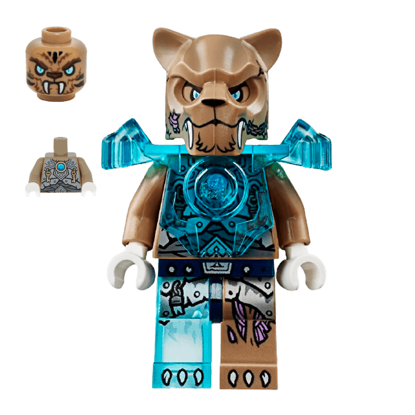 Фігурка Lego Saber-Tooth Tiger Tribe Strainor Legends of Chima loc099 Б/У - Retromagaz