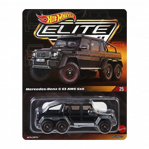 Машинка Premium Hot Wheels Mercedes-Benz G 63 AMG 6×6 Elite 64 1:64 JCP45 Black - Retromagaz