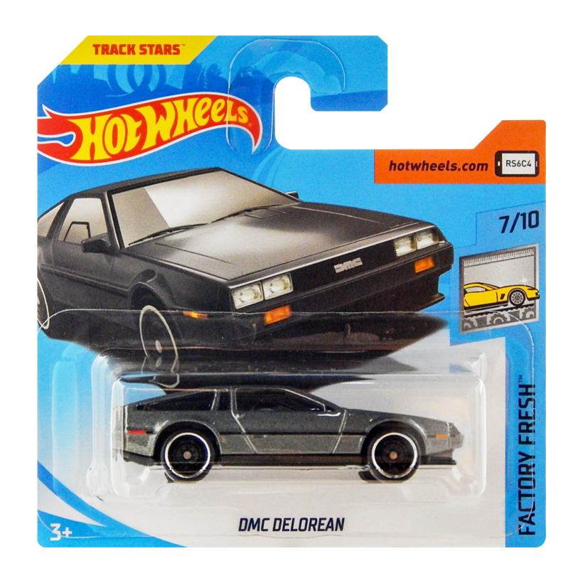 Машинка Базова Hot Wheels DMC Delorean Factory Fresh 1:64 FJW11 Dark Grey - Retromagaz