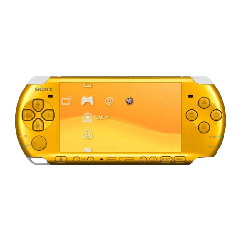 Консоль Sony PlayStation Portable Slim PSP-3ххх Модифікована 32GB Bright Yellow Б/У - Retromagaz