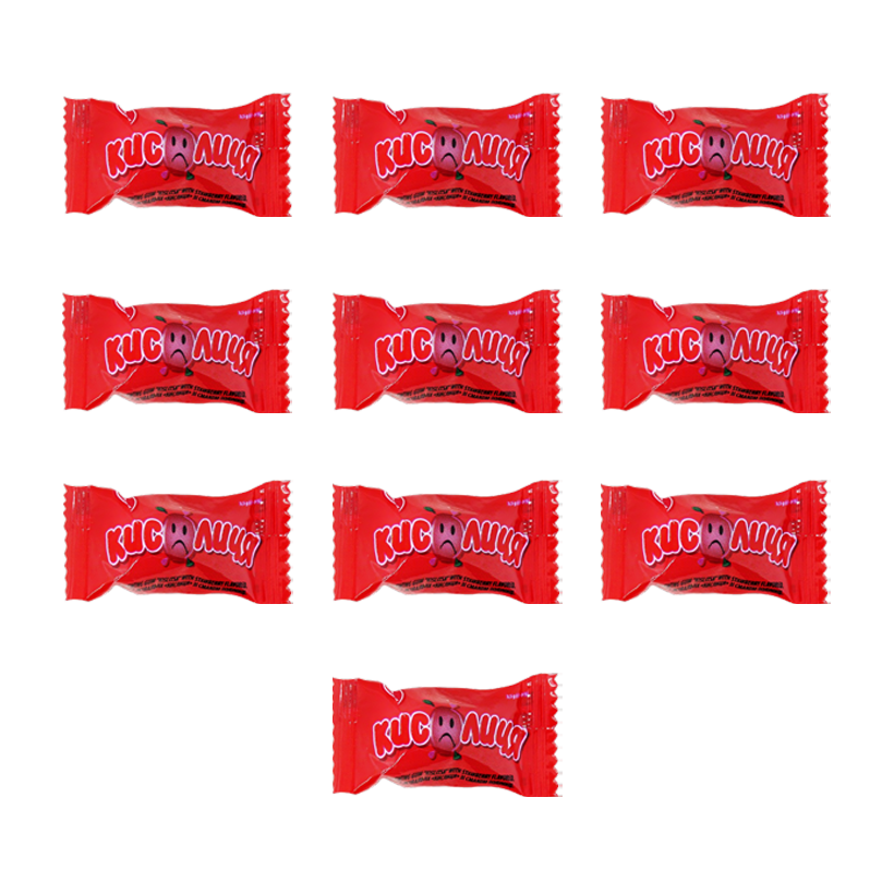Набор Жевательная Резинка Кислица 10шт Со Вкусом Клубники 3,5g - Retromagaz