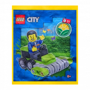 Конструктор Lego Farmer with Lawn Mower City 952303 cty1574 Новый - Retromagaz