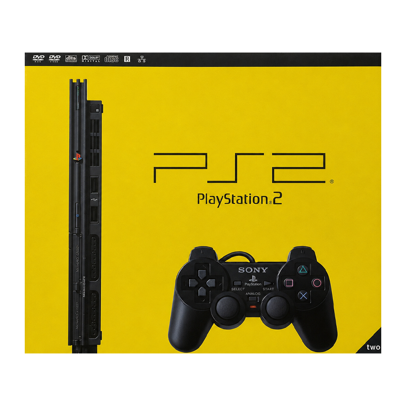 Коробка Sony PlayStation 2 Slim SCPH-7xxx + Тримач Консолі Black Б/У - Retromagaz