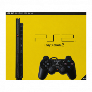 Коробка Sony PlayStation 2 Slim SCPH-7xxx + Тримач Консолі Black Б/У - Retromagaz