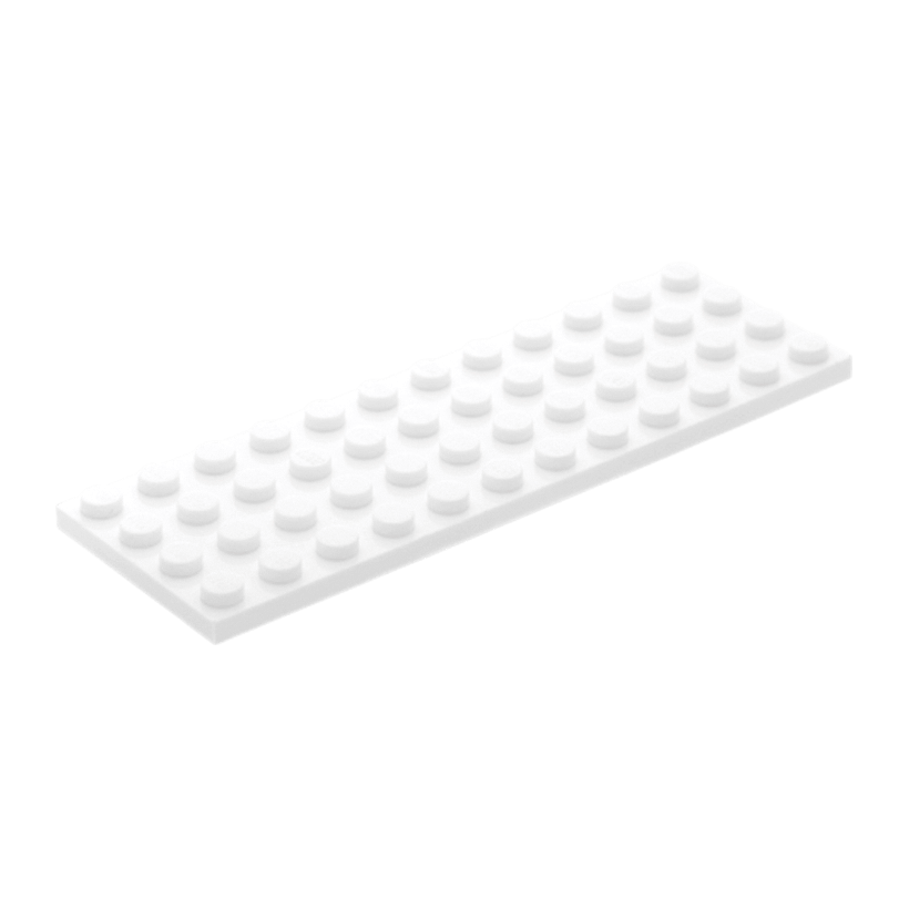 Пластина 4шт Lego Обычная 4 x 12 3029 4168072 White Б/У - Retromagaz