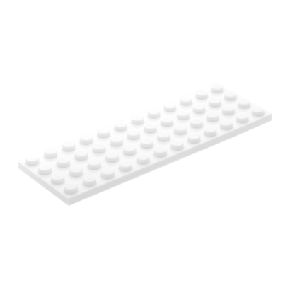 Пластина Lego Обычная 4 x 12 3029 4168072 White 4шт Б/У - Retromagaz