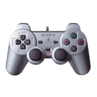 Геймпад Проводной Sony PlayStation 2 DualShock 2 Silver Б/У Отличный - Retromagaz