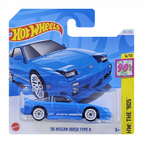 Машинка Базова Hot Wheels '96 Nissan 180SX Type X The `90S 1:64 HTB08 Blue