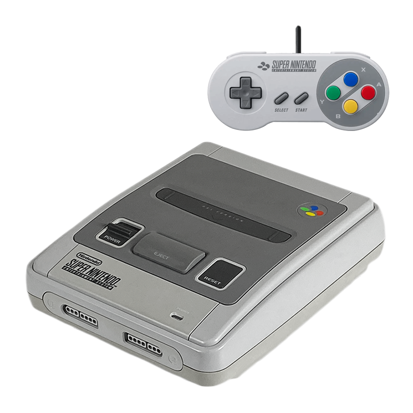 Набор Консоль Nintendo SNES SNSP-001A Europe Light Grey Б/У  + Геймпад Проводной - Retromagaz