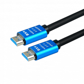 Кабель BXY HDMI 2.0 - HDMI 2.0 Black Blue 3m Новий - Retromagaz