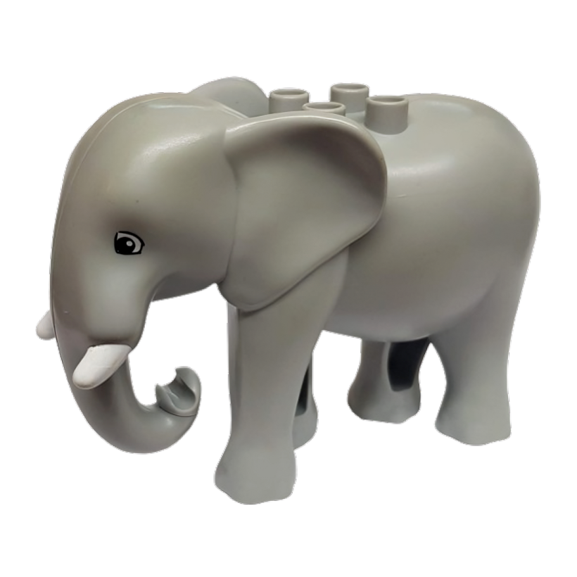 Фигурка Lego Animals Elephant Adult Walking Molded Duplo 89874c01pb01 Б/У - Retromagaz