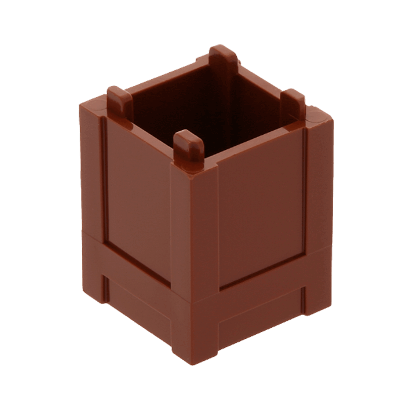 Ємність 4шт Lego Box Top Opening 2 x 2 x 2 61780 4520638 Reddish Brown Б/У - Retromagaz