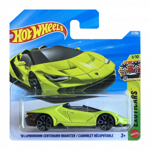 Машинка Базова Hot Wheels '16 Lamborghini Centenario Roadster Exotics 1:64 JJK74 Green - Retromagaz