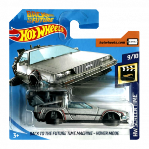 Машинка Базова Hot Wheels DeLorean DMC-12 Back to the Future Time Machine - Hover Mode Screen Time 1:64 FYC50 Silver