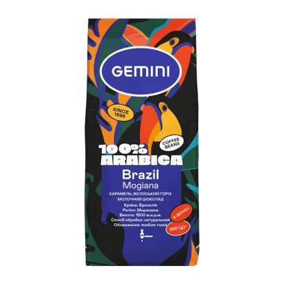 Кава Мелена Gemini Brazil Mogiana 250g - Retromagaz