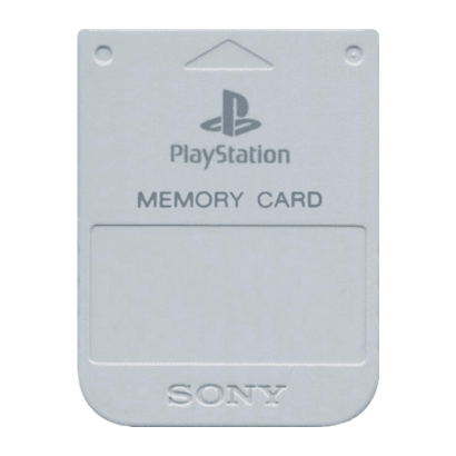 Карта Пам'яті RMC PlayStation 1 Memory Card 1MB Grey Новий - Retromagaz