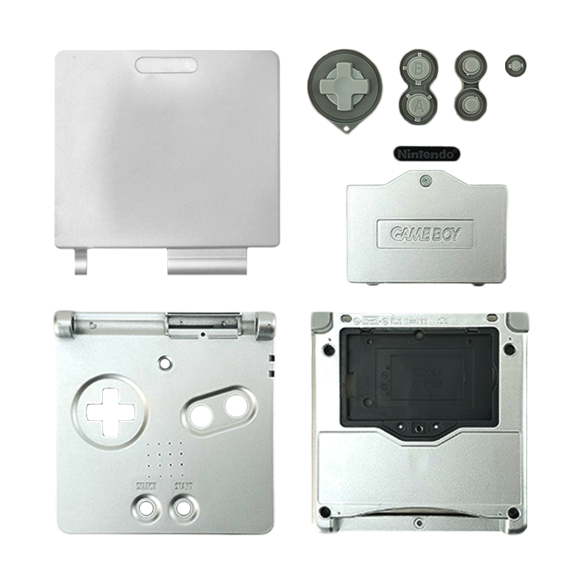Корпус RMC Game Boy Advance SP Silver Новый - Retromagaz