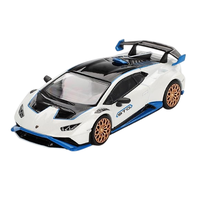 Машинка Premium MINI GT Lamborghini Huracán STO Bianco Asopo 1:64 MGT00788-BL White - Retromagaz