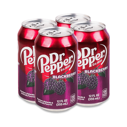 Набор Напиток 4шт Dr Pepper Blackberry 355ml - Retromagaz