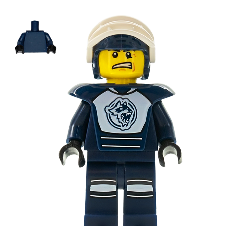 Фигурка Lego Series 4 Hockey Player Collectible Minifigures col04-8 col056 2 Б/У - Retromagaz