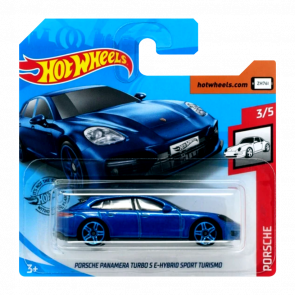 Машинка Базова Hot Wheels Porsche Panamera Turbo S E-Hybrid Sport Turismo Porsche 1:64 GHF19 Metallic Blue