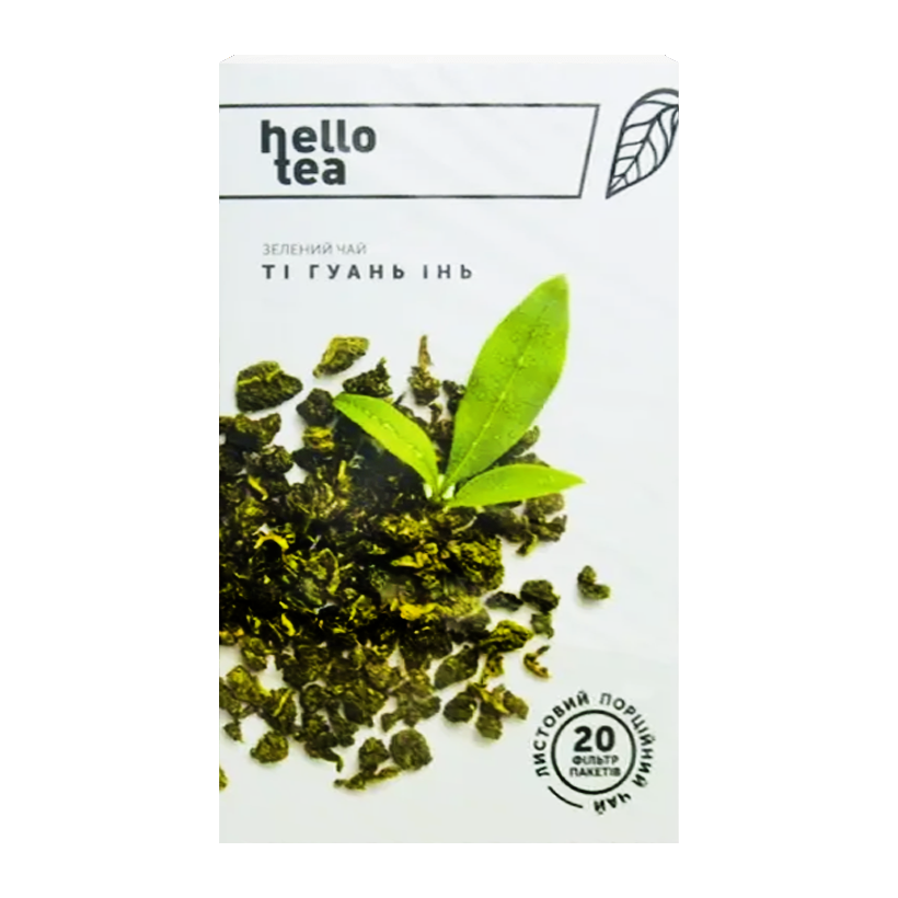 Чай Пакетированный Зеленый Hello Tea Hello Tea Ти Гуань Инь 40g - Retromagaz