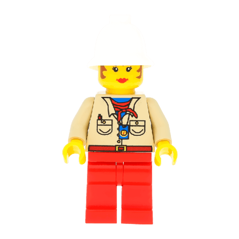 Фігурка Lego Adventurers Miss Gail Storm Pippin Reed Red Legs Adventure adv015 Б/У - Retromagaz
