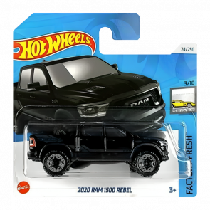 Машинка Базовая Hot Wheels 2020 Ram 1500 Rebel Factory Fresh 1:64 HTD63 Black