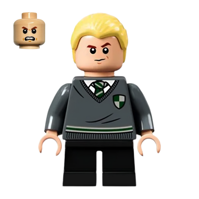 Фігурка Lego Harry Potter Draco Malfoy Slytherin Sweater with Crest Films hp267 Б/У - Retromagaz