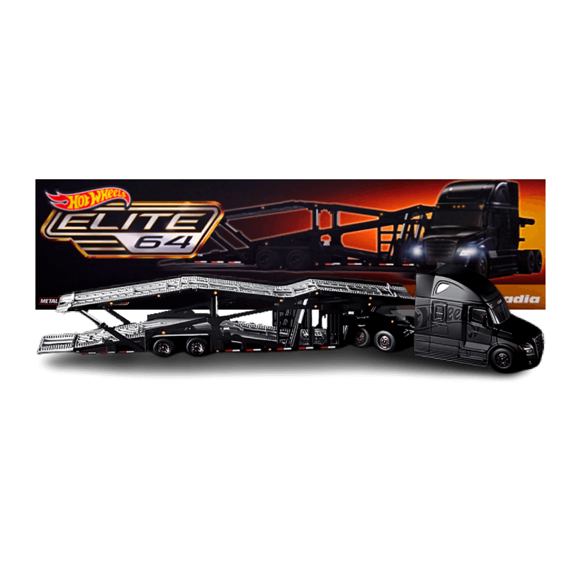 Машинка Premium Hot Wheels Freightliner Cascadia Elite 64 1:64 HNJ63 Black - Retromagaz