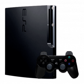 Консоль Sony PlayStation 3 Slim Модифікована 250GB Black + 5 Вбудованих Ігор Неробочий Привід Б/У Хороший