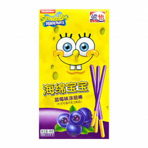 Палочки Junyi Поки Spongebob Губка Боб с Голубикой 48g - Retromagaz
