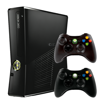 Набір Консоль Microsoft Xbox 360 S Freeboot 250GB Black + 5 Вбудованих Ігор Б/У  + Геймпад Бездротовий + Бездротовий RMC - Retromagaz