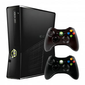 Набір Консоль Microsoft Xbox 360 S Freeboot 250GB Black + 5 Вбудованих Ігор Б/У + Геймпад Бездротовий + Бездротовий RMC Набір Консоль Microsoft Xbox 360 S Freeboot 250GB Black + 5 Вбудованих Ігор Б/У + Геймпад Бездротовий + Бездротовий RMC - Retromagaz