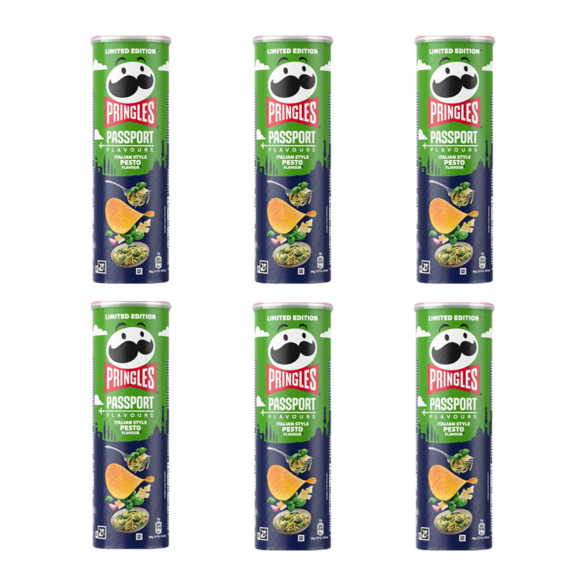 Набір Чипси 6шт Pringles Passport Flavours Italian Style Pesto 165g - Retromagaz